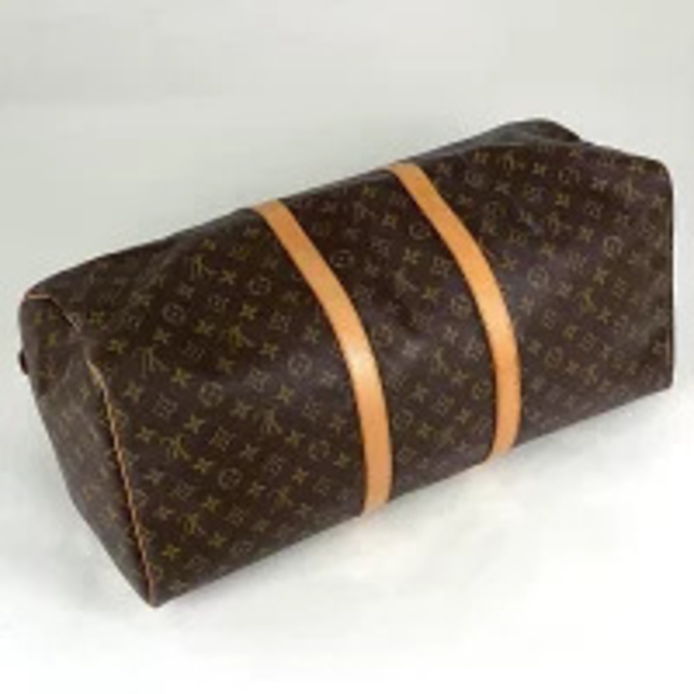 Louis Vuitton Bag Travel Handbag Boston Monogram Business Keepall Brown